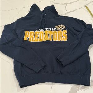 Gear For Sports Nashville Predators Hockey NHL Black Hoodie with Yellow Accents